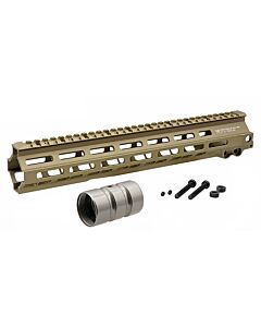 5KU GEISSELE style 13 inches MK8 rail for M4 electric gun (tan)