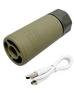 5KU silenziatore WARDEN SPITFIRE tracer per armi softair (tan)