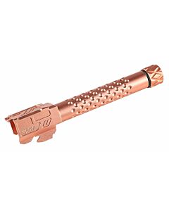 5KU canna esterna alluminio ZEV style con filetto per pistola MARUI G19 (gold)