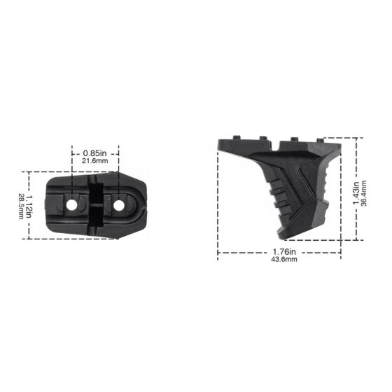 MP grip hand stop M-LOK (nero)