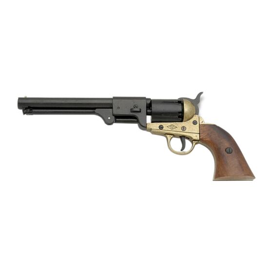 Denix pistola da collezione Navy revolver 1860 (dorata)