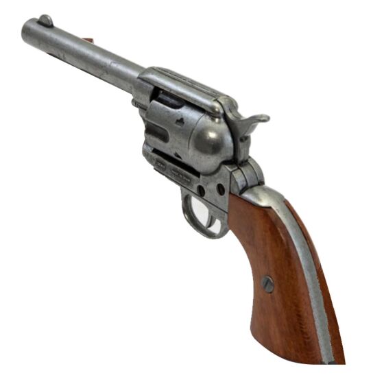 Denix pistola da collezione peacemaker 45 frontier revolver (grigio)