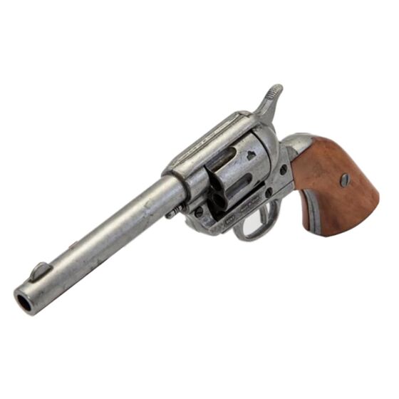 Denix pistola da collezione peacemaker 45 frontier revolver (grigio)