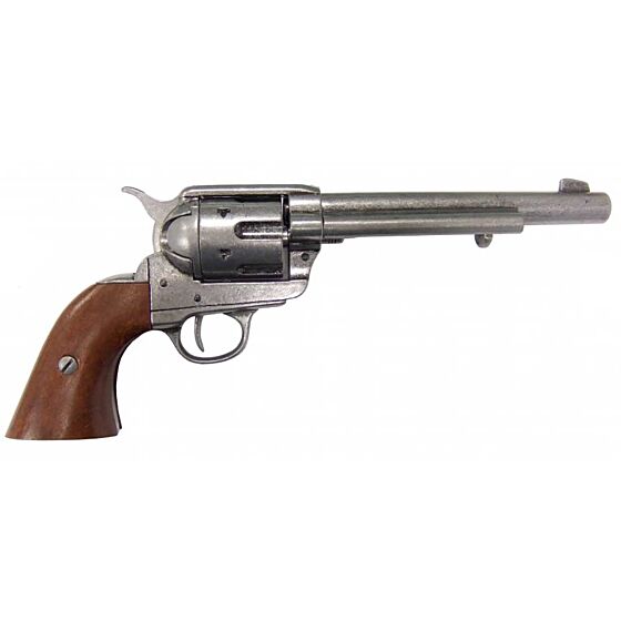Denix pistola da collezione peacemaker 45 revolver lunga (grigio)