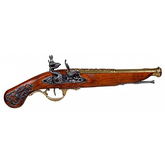 Denix British DUEL XVIII century Flintlock collection pistol (gold plated)