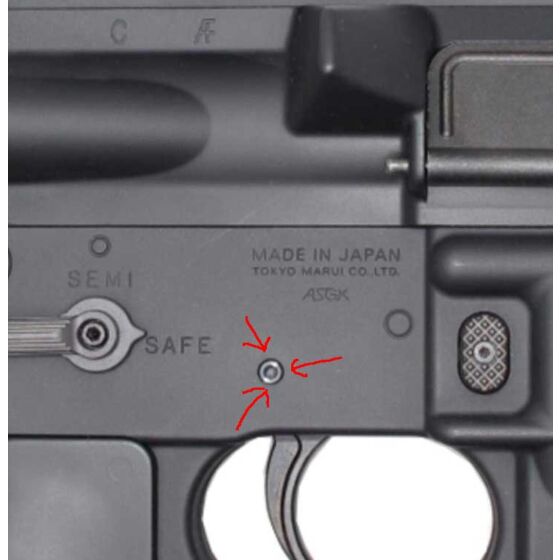 Wiitech GEISSELE style receiver pin for Marui SRE M4 Electric gun