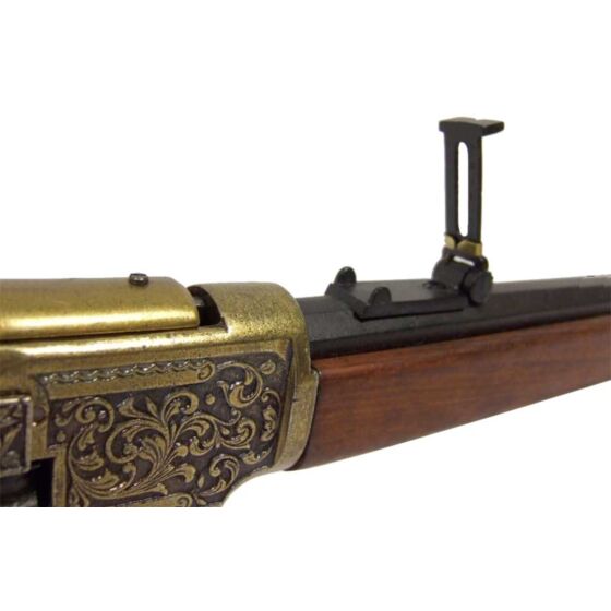 Denix m1873 winchester type collection rifle (gold plated)