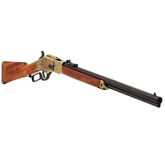 Denix m1873 winchester type collection rifle (gold plated)