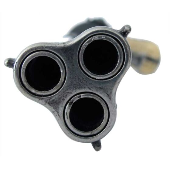 Denix pistola da collezione Francia XVIII secolo a 3 canne rotantI