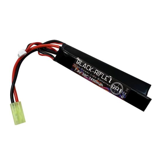 BlackRifle1 batteria lipo CQB separata 1450mha 7.4v 30c