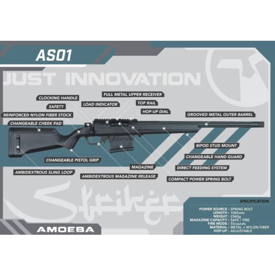 Ares Amoeba fucile a molla M700 STRIKER sniper rifle (urban camo)