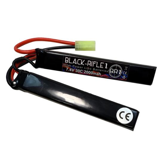 BlackRifle1 2000mha 7.4v 30c CQB separate lipo battery