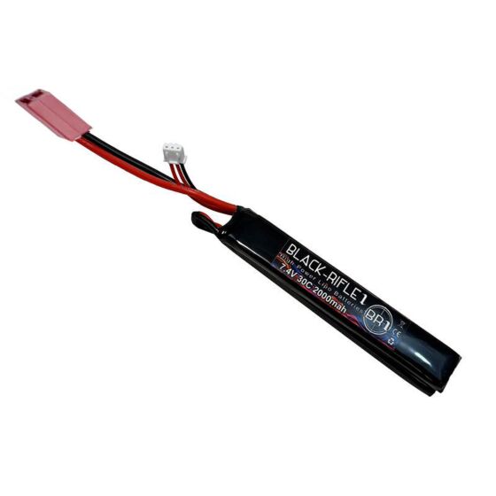 BlackRifle1 batteria lipo CQB separata 2000mha 7.4v 30c (connettore DEAN)