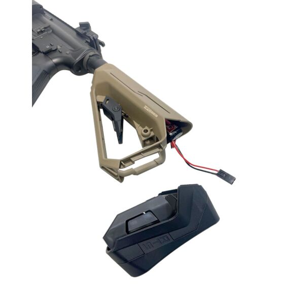 HFC SI201 style stock for M4 electric rifle (tan)