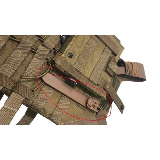 TMC QD clip set per attacchi molle (coyote brown)