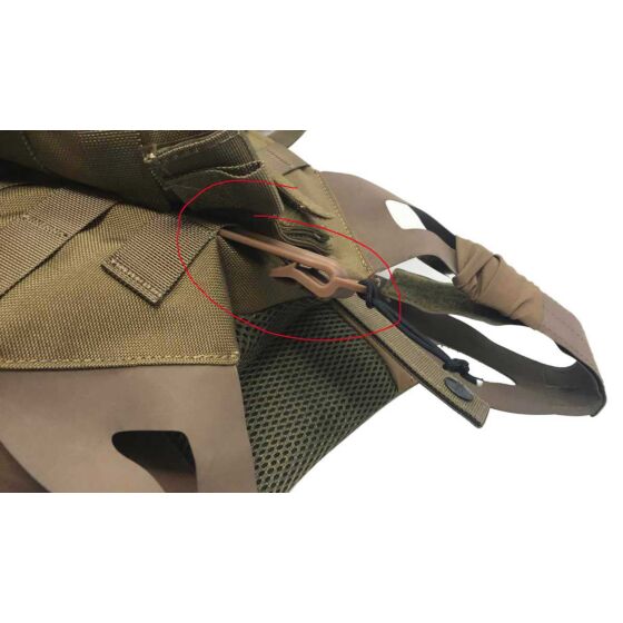 TMC QD clip set per attacchi molle (coyote brown)