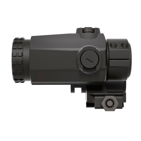 Vector 3x22 MAVERICK III magnifier scope with flip to side mount (black)