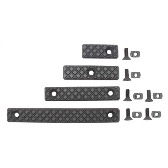 Wiitech set copri fori SQUARE per astine tattiche M-LOK (nero)