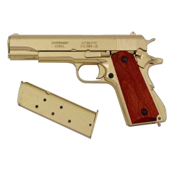 Denix pistola da collezione M1911 (gold finish)