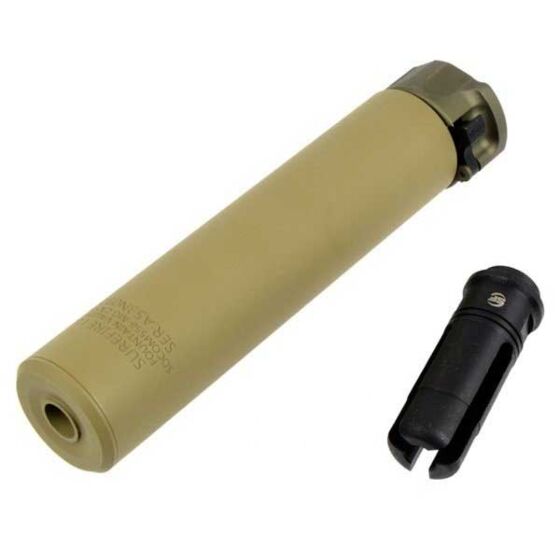 5KU silenziatore SF 556 socom con spegni fiamma 14mm- (tan) (5ku-266-t)