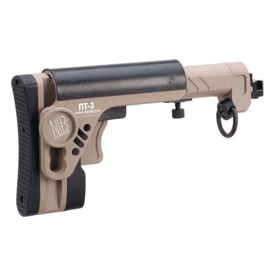 5KU ZENITCO style PT-3 folding stock for E&L ak electric gun (tan)