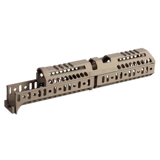 5KU ZENITCO style SPORT 4 EXTENDED rail handguard full set for ak electric gun (tan)