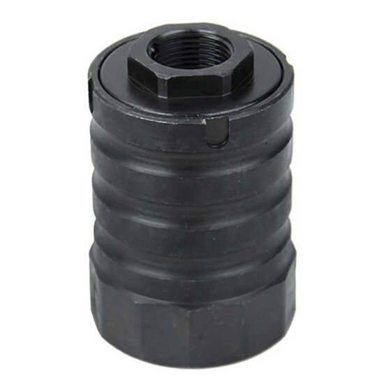 5KU spegnifiamma X12 in acciaio con coperchio anti vampa (14mm-)