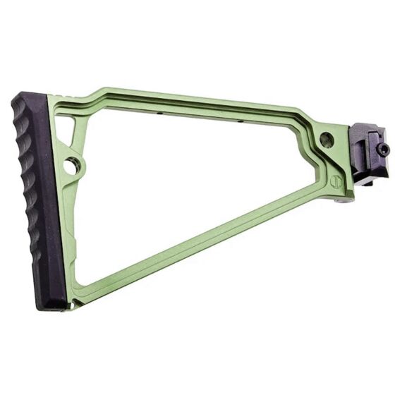 5KU calcio TRIANGLE 8 pollici con appoggio guancia e piatto FOLDING MECH picatinny (verde)