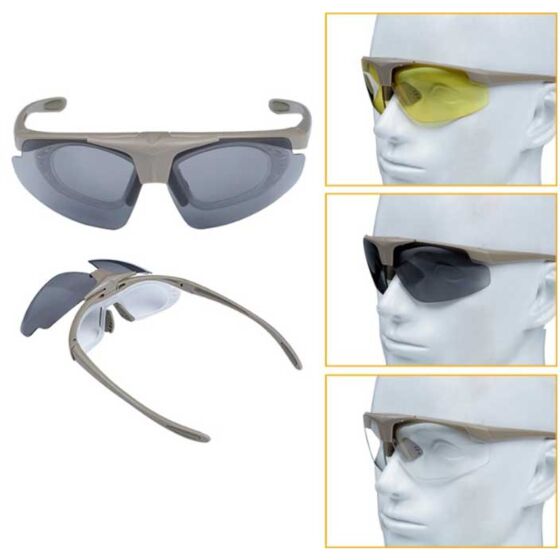 Royal multilens protection glass (tan)