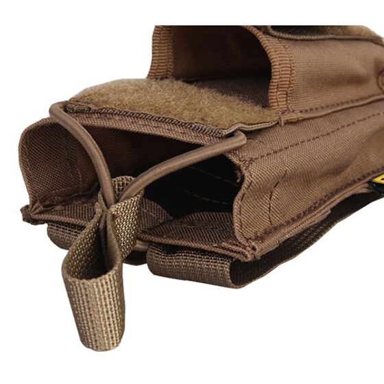 Emerson open top m16 mag + pistol mag pouch (coyote brown)