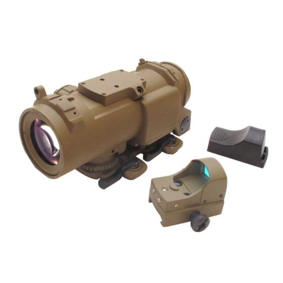 We ottica specter Phantom 4x scope con minidot deluxe (tan)