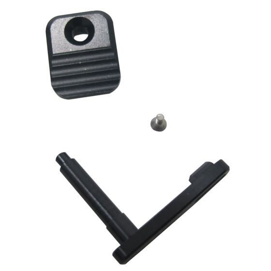 Retroarms fermo caricatore in alluminio CNC tipo A per m4 (nero)