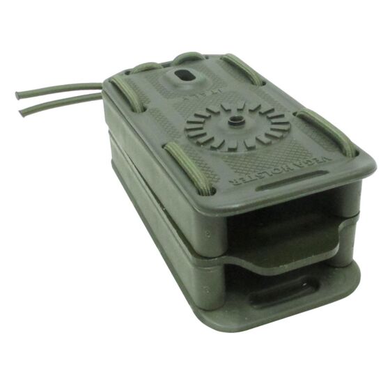 Vega Holster porta caricatore pistola doppio BUNGY line (verde)