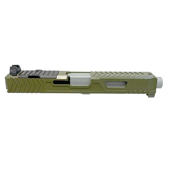 Airsoft Artisan set carrello DWS style in alluminio CNC per pistola Marui G17 (od green)