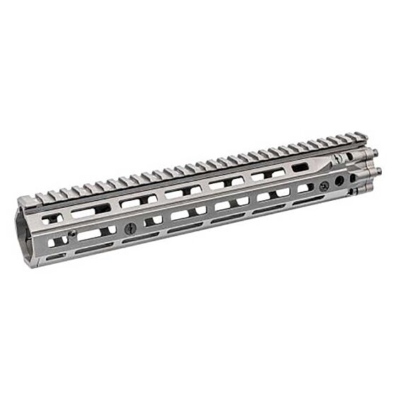 Airsoft Artisan Astina rail 12.5 pollici D.Defense style MK18 2.0 per fucile elettrico M4 (dark earth)