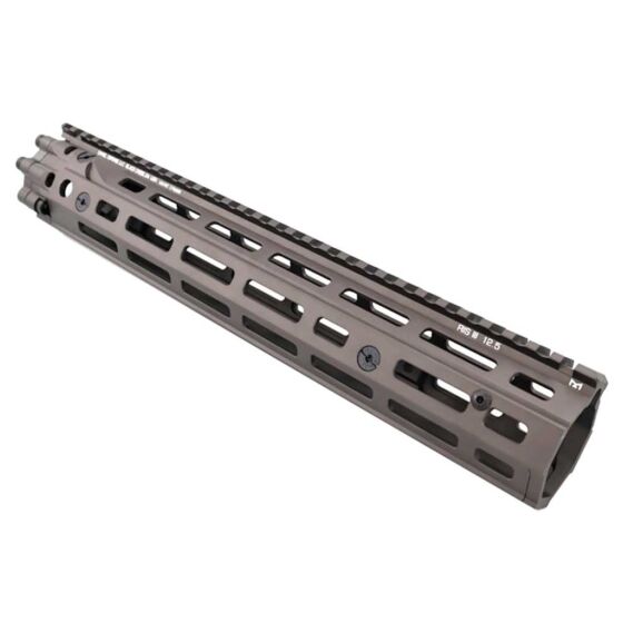 Airsoft Artisan Astina rail 12.5 pollici D.Defense style MK18 2.0 per fucile elettrico M4 (dark earth)