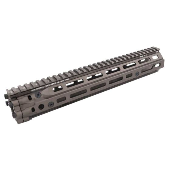 Airsoft Artisan Astina rail 12.5 pollici D.Defense style MK18 2.0 per fucile elettrico M4 (dark earth)