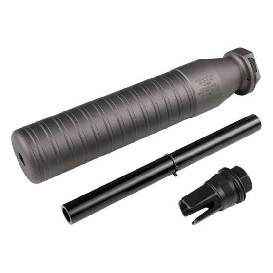 Airsoft Artisan silenziatore 762Ti MCX style con spegnifiamma 3 punte (nero) 