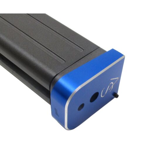 Aip base caricatore alluminio per pistola a gas hi capa (blu)