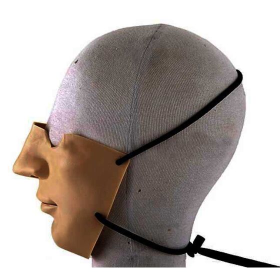 Andax facciale in silicone (grigio militare)