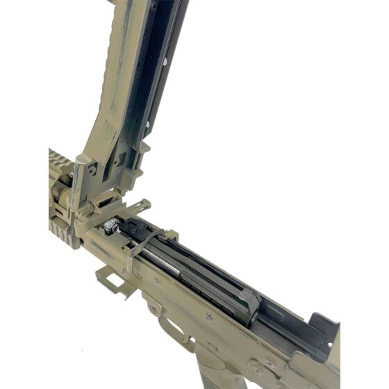 A&k mitragliatrice elettrica MK46 Mod0 Sopmod EVO BATTLE WORN (tan)