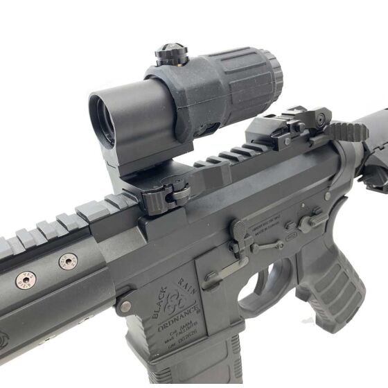 Aimo G33 magnifier 3x scope with flip up design (black)