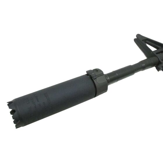 SHS silenziatore SF 556 MINI monster con spegni fiamma 14mm- (nero)