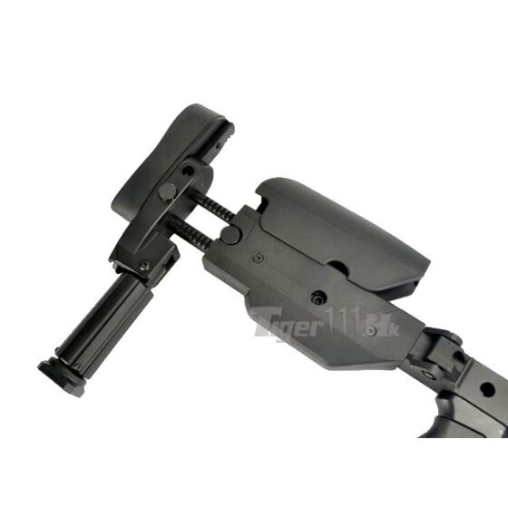 S&T ASW338 air cocking sniper rifle with silencer (tan)