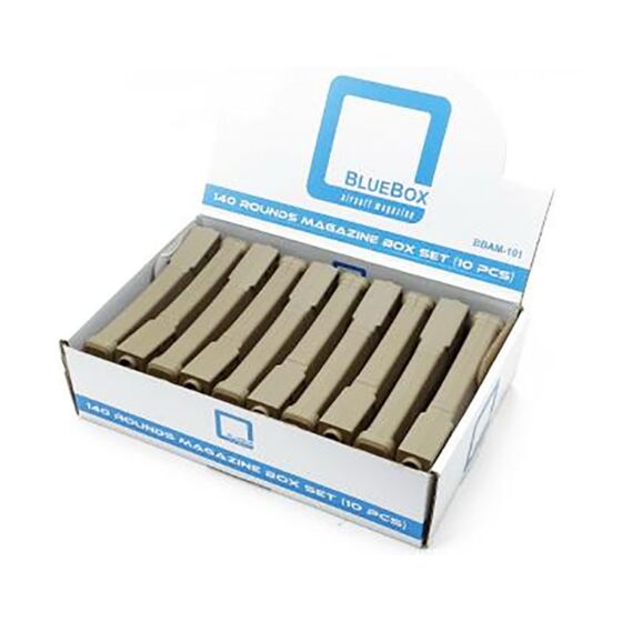 BLUEBOX scatola caricatori 140 colpi per fucile elettrico M4 (tan)