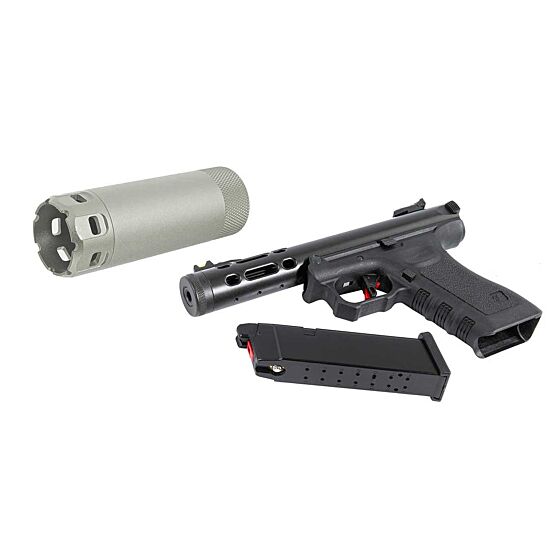 5KU tromboncino MINI SPITFIRE tracer per pistola softair WE Galaxy (silver)