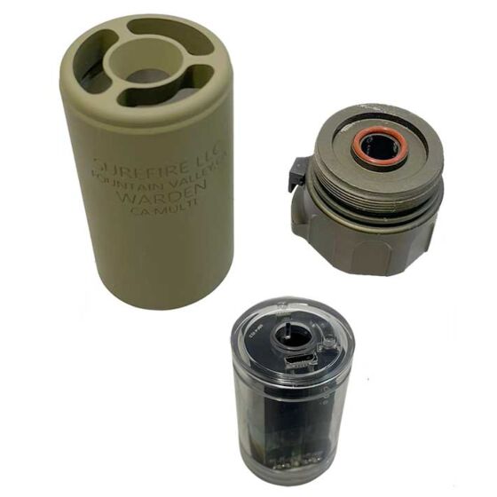 5KU silenziatore WARDEN SPITFIRE tracer per armi softair (tan)