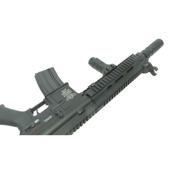 Bolt Airsoft 416 DEVGRU super recoil system electric gun w/short silencer (black)