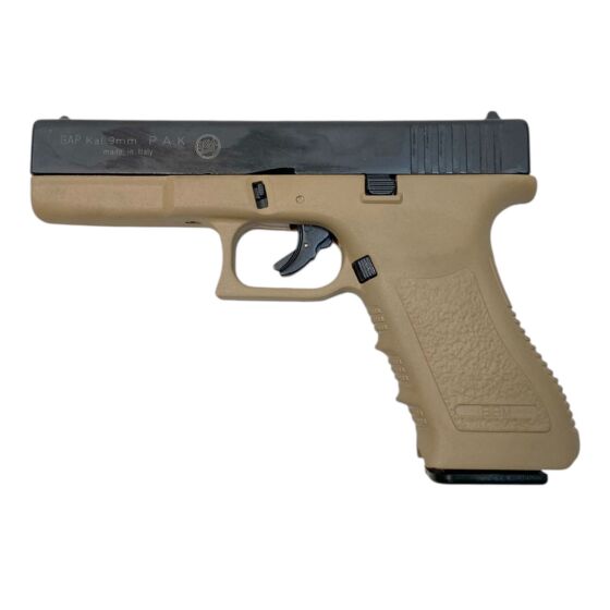 Bruni pistola a salve GAP 9mm PAK (nera/tan)