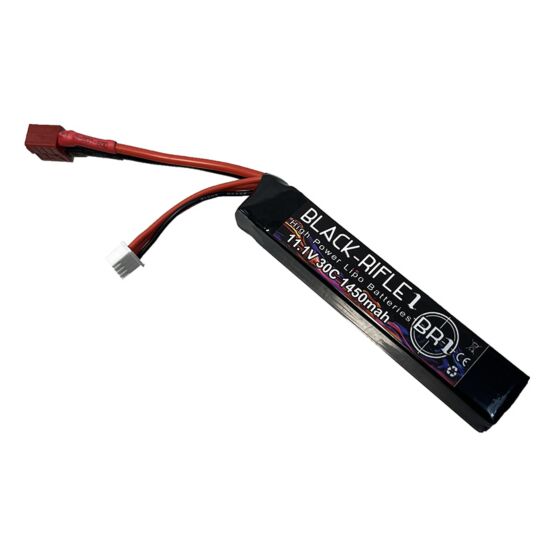 BlackRifle1 batteria lipo stick 1450mha 11.1v 30c (Connettore T Deans)